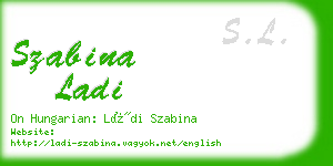 szabina ladi business card